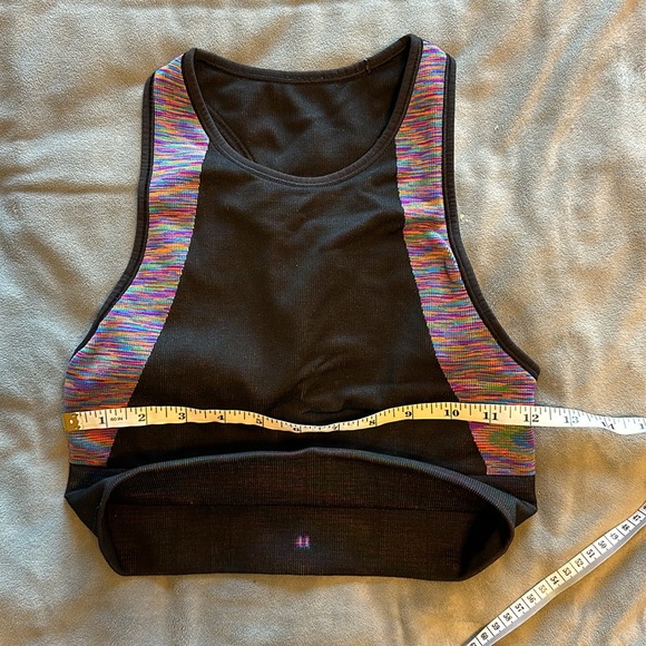 6 / EUC Lululemon Love Revealed Bra Black / Rainbow (retired/sunset!) - Picture 5 of 6